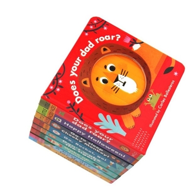 Pencetakan Buku Papan Anak Bahasa Inggris Pencetakan Buku Karton 6.5 &quot;X6.5&quot; 7 &quot;X7&quot; 8 &quot;X8&quot;
