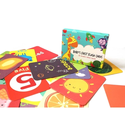 Kegiatan Pencetakan Kertas Seni Penuh Warna Custom Made Belajar Flashcards Untuk Anak Usia 3 Tahun