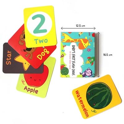 Kegiatan Pencetakan Kertas Seni Penuh Warna Custom Made Belajar Flashcards Untuk Anak Usia 3 Tahun