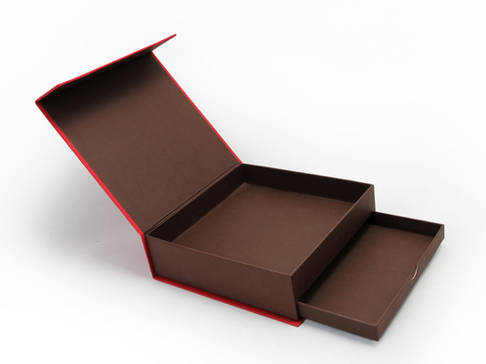 Custom Made Double Drawer Rigid Cardboard Box Compressed Tea Gift Box