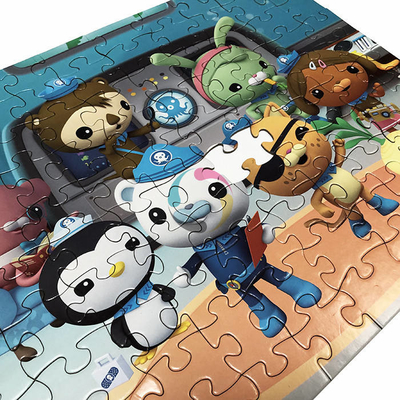 Puzzle Jigsaw Lantai Lucu Cetak Kustom Penuh Warna Untuk Anak Usia 3 Tahun