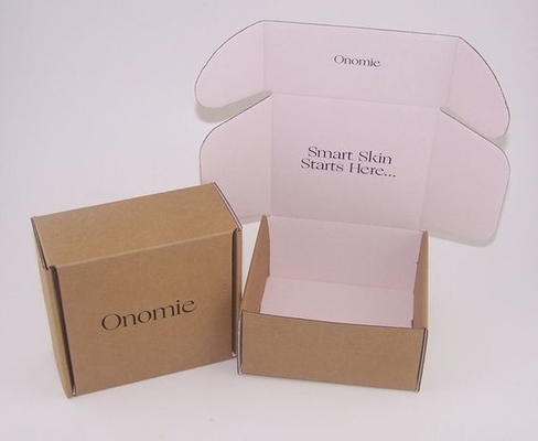 Kraft Paper Mailer Shipping Box Kotak Hadiah Cetak Kustom ISO9001