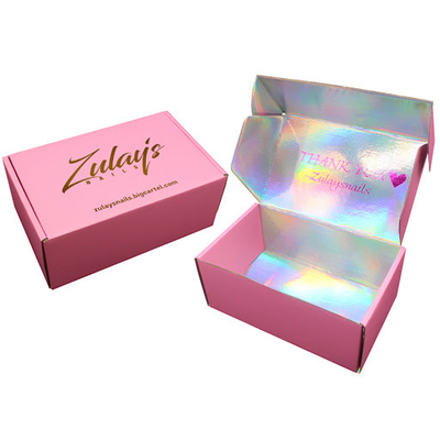 Laser Custom Mailer Shipping Box Papan Kartu Warna CMYK Kotak Sepatu