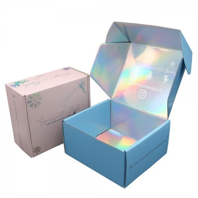 Laser Custom Mailer Shipping Box Papan Kartu Warna CMYK Kotak Sepatu