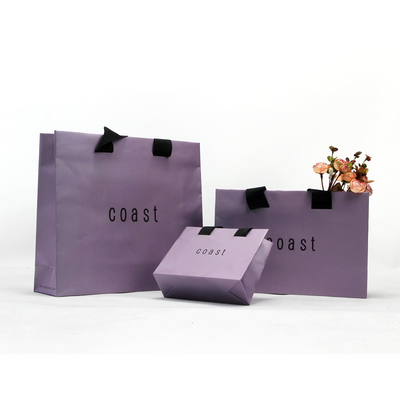 Tas Kertas Personalisasi Profesional Set Tas Belanja Garmen Kertas Warna-warni