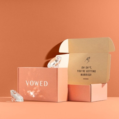 Full Color Single View Mailer Shipping Box Digital Printing Cardboard Paper Box