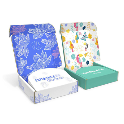 Full Color Single View Mailer Shipping Box Digital Printing Cardboard Paper Box