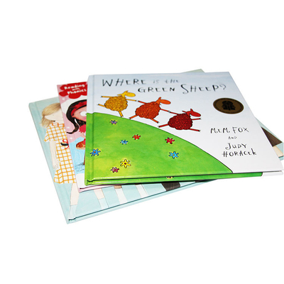 CMYK Color Children's Book Printing Cetak Buku Hardcover Kustom Untuk Belajar Bahasa Inggris