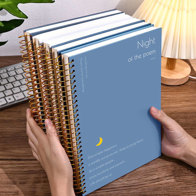 A4 A5 A6 B5 Subjek Sampul Kosong Notebook 128gsm 140gsm Notebook Spiral Tebal