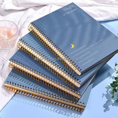 A4 A5 A6 B5 Subjek Sampul Kosong Notebook 128gsm 140gsm Notebook Spiral Tebal