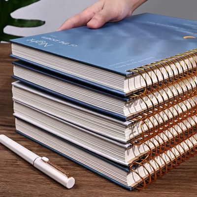 A4 A5 A6 B5 Subjek Sampul Kosong Notebook 128gsm 140gsm Notebook Spiral Tebal