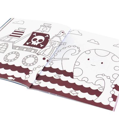 Custom Soft Cover Buku Anak Printing Printing Coloring Book Printing Untuk Anak