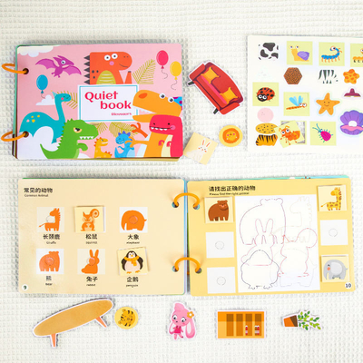 Prasekolah Belajar Dini Buku Aktivitas Balita Buku Papan Anak 6&quot;X6&quot; Hingga 10&quot;X10&quot;