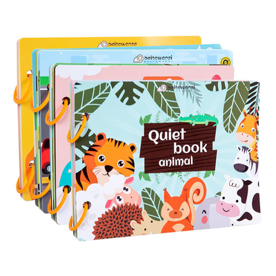 Prasekolah Belajar Dini Buku Aktivitas Balita Buku Papan Anak 6&quot;X6&quot; Hingga 10&quot;X10&quot;