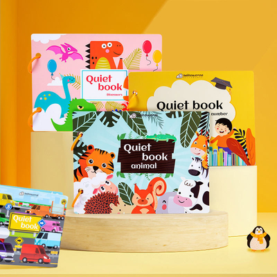 Prasekolah Belajar Dini Buku Aktivitas Balita Buku Papan Anak 6&quot;X6&quot; Hingga 10&quot;X10&quot;