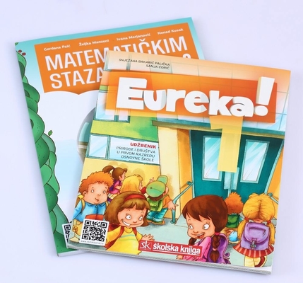 Spiral Bound Buku Teks Pendidikan 128gsm 140gsm 157gsm Layanan Cetak Paperback