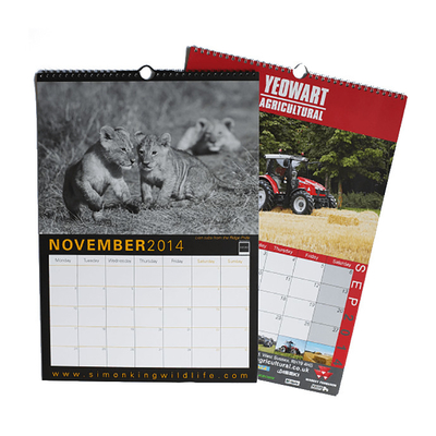 Berbagai Ukuran Cetak Kalender Art Paper C2S 128gsm 157gsm 190gsm 210gsm
