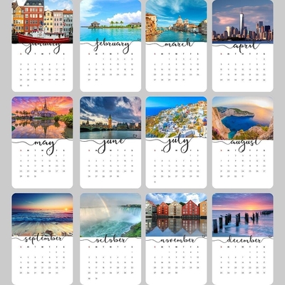 CCNB Mencetak Kalender Bulanan Kalender Meja Hitung Mundur Natal OEM