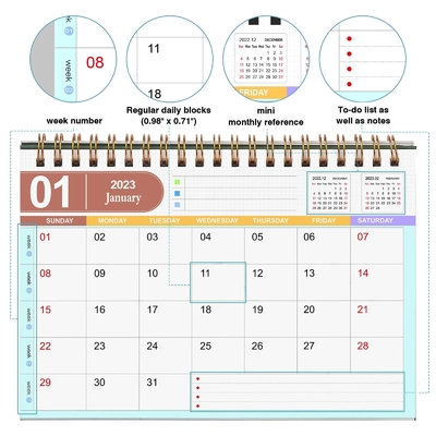 A3 A4 A5 A6 Kalender Adven Dinding