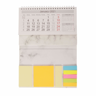 Kertas Seni C1S Pencetakan Kalender Kustom Kalender Penuh Warna Untuk Pemasaran