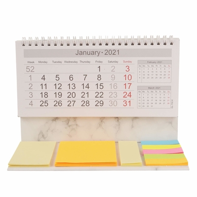 Kertas Seni C1S Pencetakan Kalender Kustom Kalender Penuh Warna Untuk Pemasaran