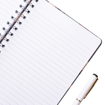 60gsm-400gsm Kustom Dicetak Spiral Notebook Stasioner A5 Wire Binding Note Book