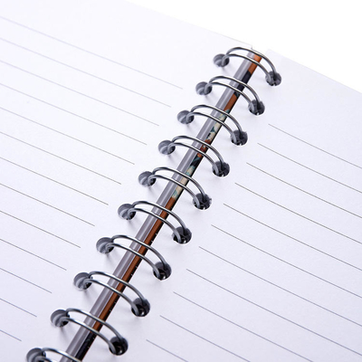 60gsm-400gsm Kustom Dicetak Spiral Notebook Stasioner A5 Wire Binding Note Book