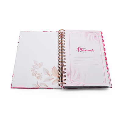 Hot Stamping Spiral Notebook Printing Penjilidan Buku Jurnal Kustom