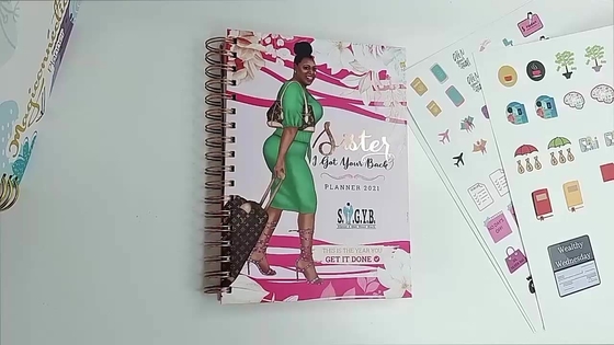 Hot Stamping Spiral Notebook Printing Penjilidan Buku Jurnal Kustom