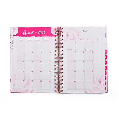 Hot Stamping Spiral Notebook Printing Penjilidan Buku Jurnal Kustom
