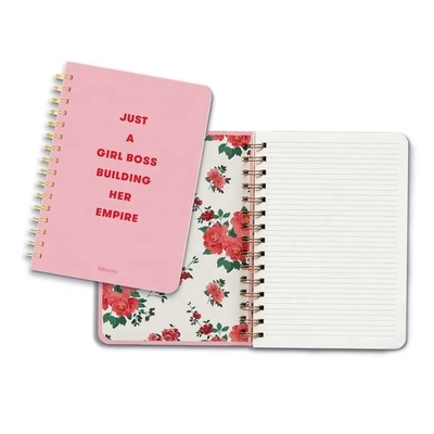 Pencetakan Notebook Spiral Kustom Notepad Stasioner Kawaii Kraft
