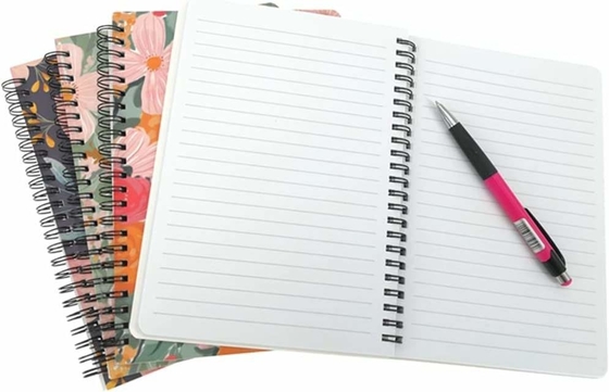 5.5&quot;X8.5'' 6&quot;X9&quot; 8.5&quot;X11&quot; Spiral Notebook Printing Journal Wire Bound Ruled Sketchbook