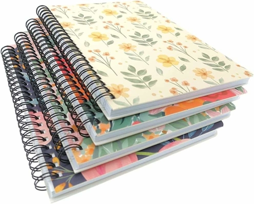 5.5&quot;X8.5'' 6&quot;X9&quot; 8.5&quot;X11&quot; Spiral Notebook Printing Journal Wire Bound Ruled Sketchbook