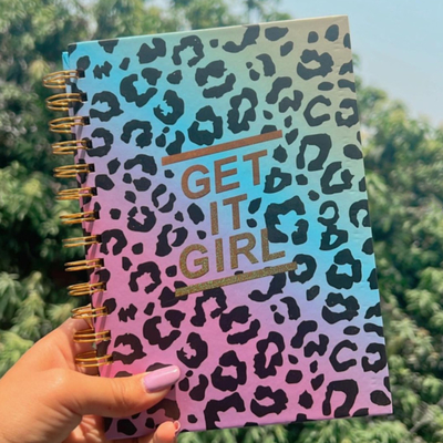 300 Halaman Spiral Notebook Printing Private Label A5 A4 Holographic Notebook