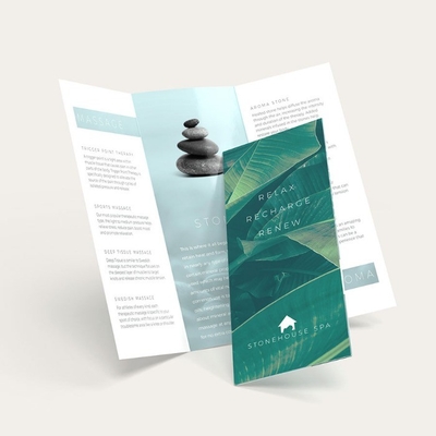 Perusahaan Bisnis Brosur Pencetakan Flyer C1S C2S Gloss Coated Paper Book Printing