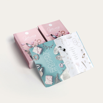 Saddle Stitched Catalog Magazine Printing Pencetakan Katalog Buklet Disesuaikan