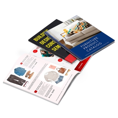 Saddle Stitched Catalog Magazine Printing Pencetakan Katalog Buklet Disesuaikan