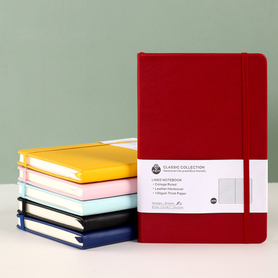 A5 A6 Cetak Sampul Buku Kustom Terukir Kulit Asli Terikat