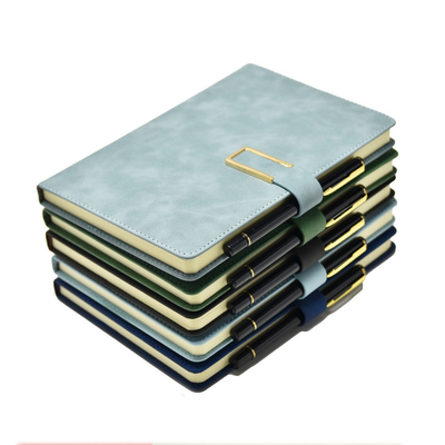 CMYK Pantone Cetak Buku Hardback Kustom A5 Pu Leather Hardcover
