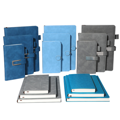PU Leather Cover Spiral Notebook Printing Pencetakan Kalender Pribadi