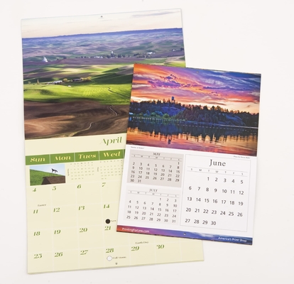 Pekerjaan Kantor 2024 Desk Calendar Printing Custom Sewing Binding