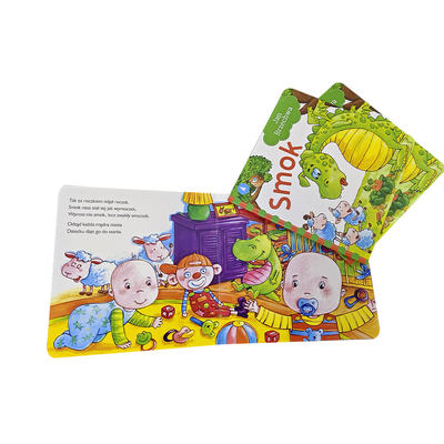 Anak-anak A5 Anak-anak Papan Buku Pencetakan Hardcover Full Color Service