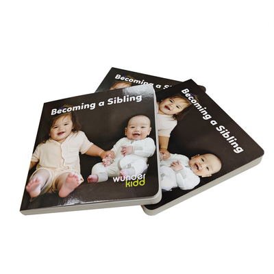 Anak-anak OEM Custom Board Book Printing Services Anak-anak tebal Kardus Buku