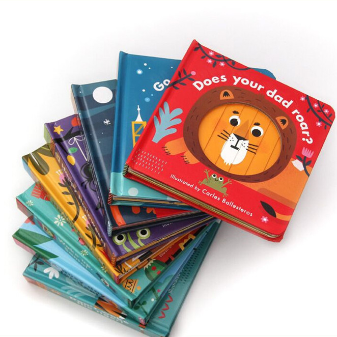 Pencetakan Buku Papan Anak Bahasa Inggris Pencetakan Buku Karton 6.5 &quot;X6.5&quot; 7 &quot;X7&quot; 8 &quot;X8&quot;