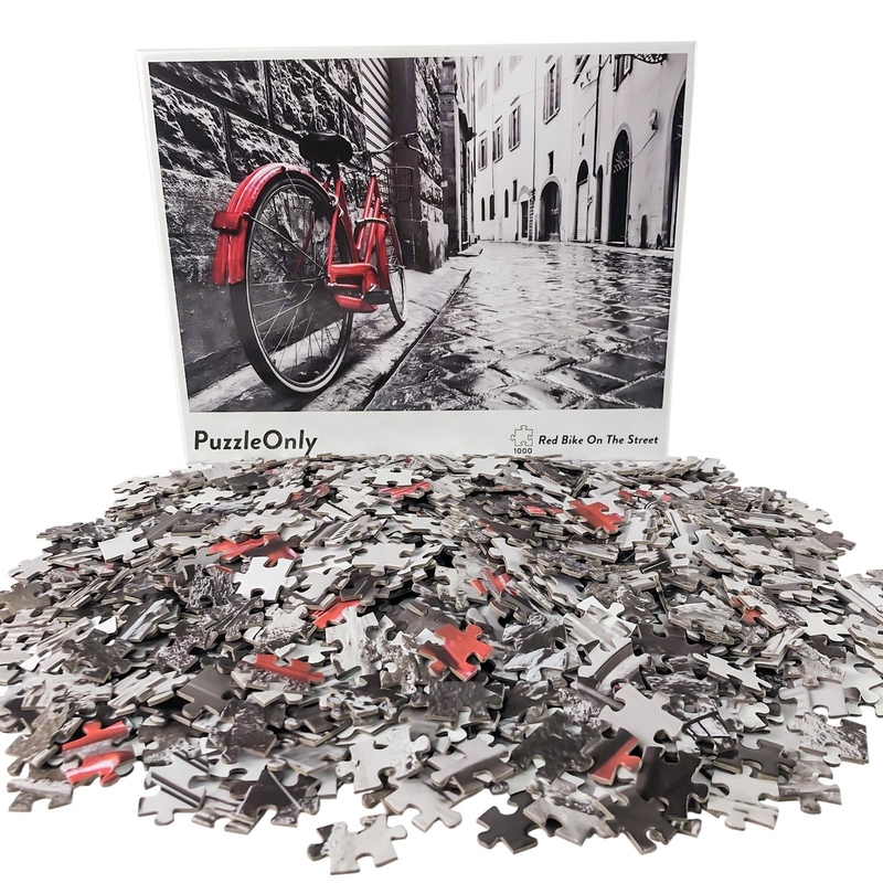 1000pcs Bentuk Berbeda Custom Made Jigsaw Puzzle 1 Pencetakan Warna