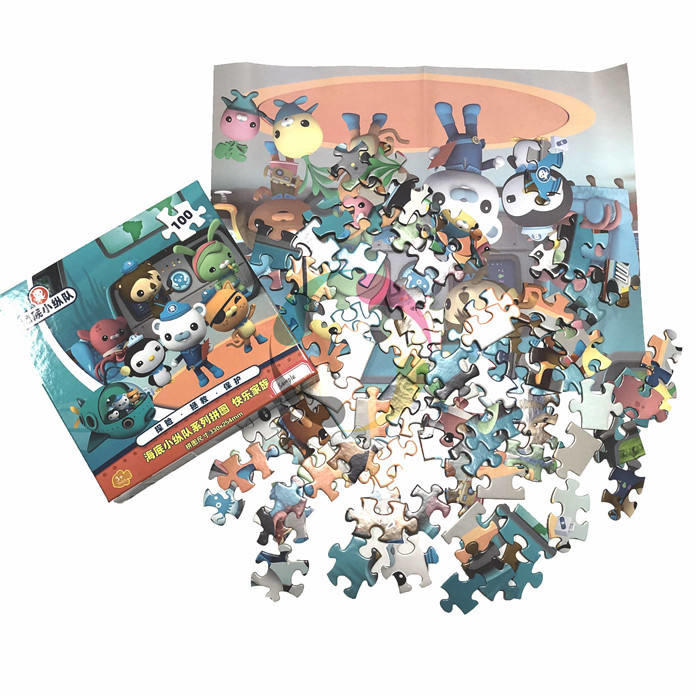 Puzzle Jigsaw Lantai Lucu Cetak Kustom Penuh Warna Untuk Anak Usia 3 Tahun