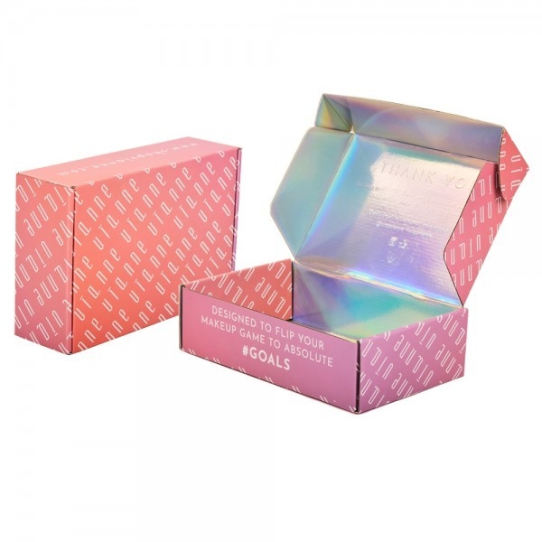 Laser Custom Mailer Shipping Box Papan Kartu Warna CMYK Kotak Sepatu