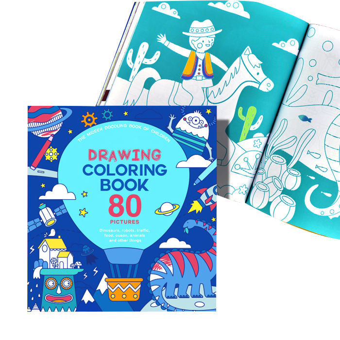 Custom Soft Cover Buku Anak Printing Printing Coloring Book Printing Untuk Anak