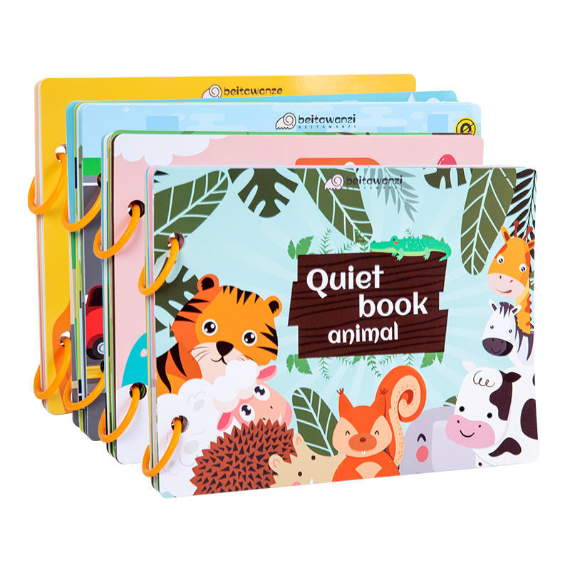 Prasekolah Belajar Dini Buku Aktivitas Balita Buku Papan Anak 6&quot;X6&quot; Hingga 10&quot;X10&quot;