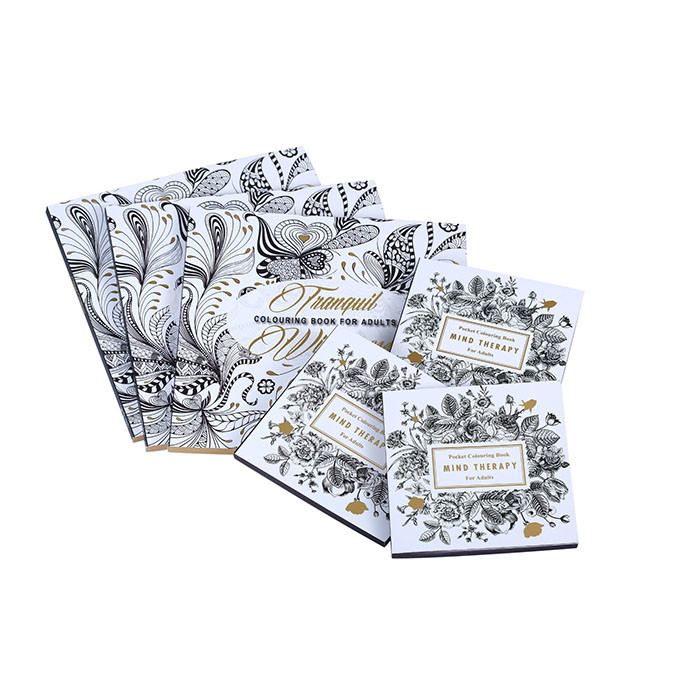 100gsm 120gsm 140gsm Softcover Cetak Buku Karton Buku Mewarnai Dewasa